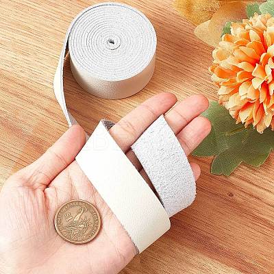 Flat Microfiber Imitation Leather Cord LC-WH0006-07B-06-1