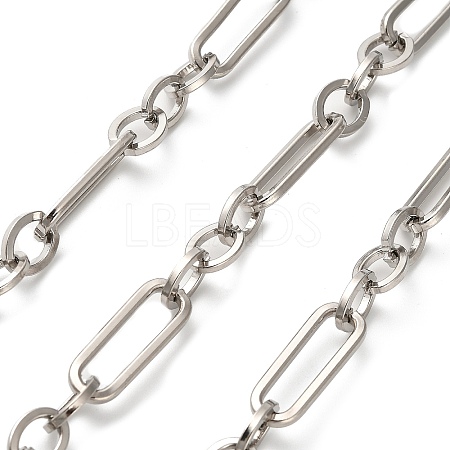 304 Stainless Steel Paperclip & Rolo Chains CHS-A016-46P-A-1