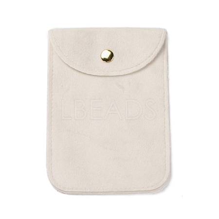 Velvet Jewelry Storage Pouches with Snap Button for Bracelets Necklaces Earrings ABAG-P013-01F-1