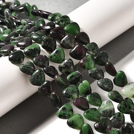 Natural Ruby in Zoisite Beads Strands G-R190-10mm-60-1