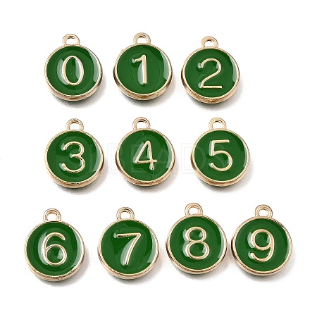 Alloy Enamel Charms ENAM-T010-07H-1