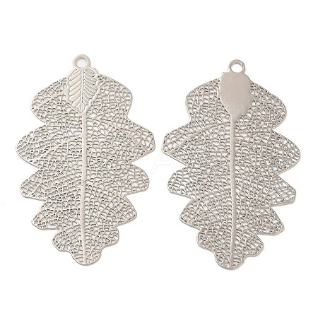 Long-Lasting Plated Brass Filigree Pendants KK-K336-09P-1