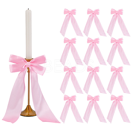 12Pcs Polyester Bowknot for Candle Decoration HJEW-PH02246-1