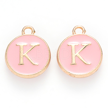 Golden Plated Alloy Enamel Charms LS-ENAM-S118-07K-1