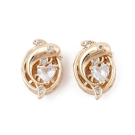 Rack Plating Brass Micro Pave Cubic Zirconia Beads KK-F879-01G-02-1