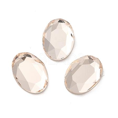 Glass Rhinestone Cabochons RGLA-P037-13A-D261-1