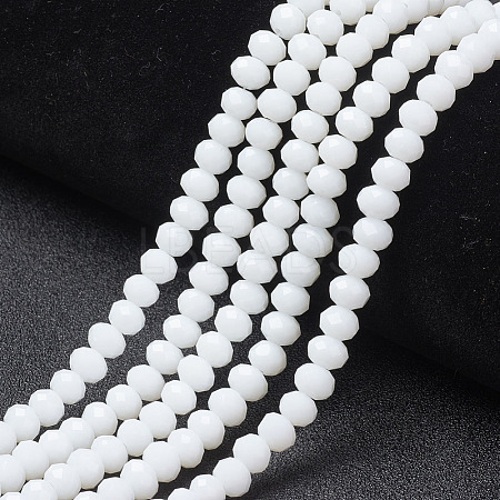 Opaque Solid Color Imitation Jade Glass Beads Strands EGLA-A044-P3mm-D01-1