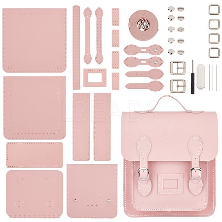 DIY Sew on PU Leather Satchel Making Kits DIY-WH0308-262-1