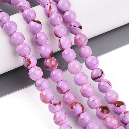 Natural Persian Jade Beads Strands G-A255-A02-01D-1