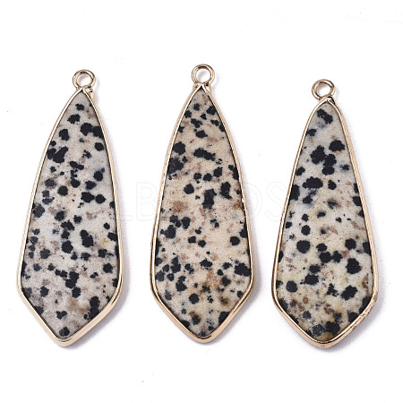 Natural Dalmatian Jasper Pendants G-S359-108C-1