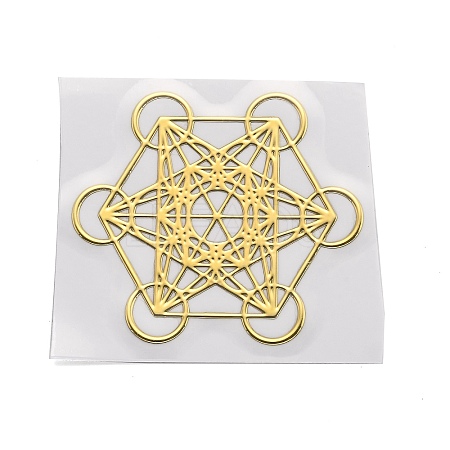 Self Adhesive Brass Stickers LS-DIY-I044-06G-1