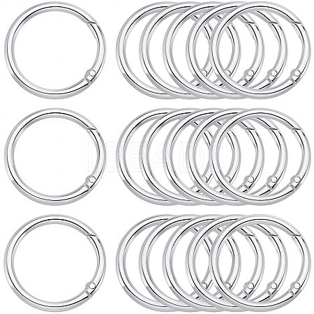 Zinc Alloy Spring Gate Rings FIND-SP0001-08D-1