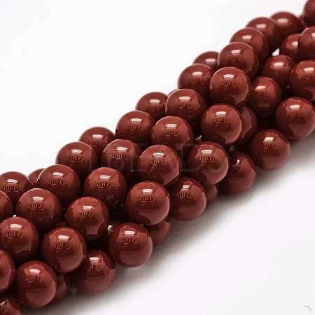 Shell Pearl Beads Strands BSHE-L026-01-8mm-1