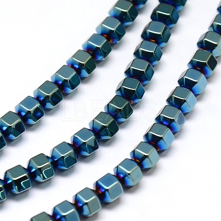 Electroplate Non-magnetic Synthetic Hematite Beads Strands G-I095-04-1