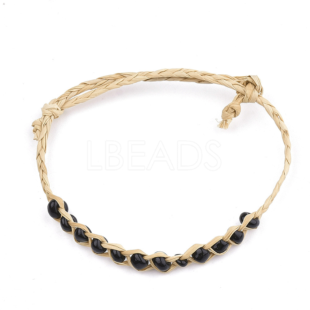 Handmade Braided Raffia Bracelets - Lbeads.com