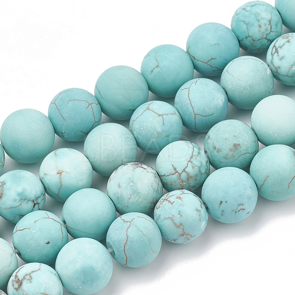 Natural Green Turquoise Beads Strands - Lbeads.com